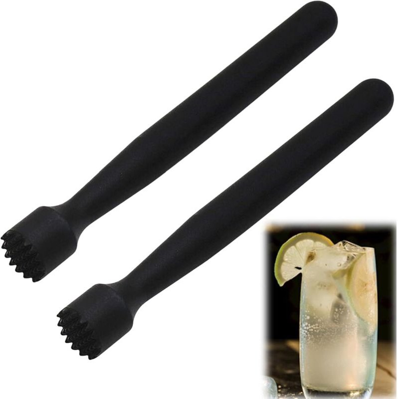 Eisstößel, 2 Stück Cocktailstößel, Cocktailstößel aus Kunststoff, Cocktails, Bar Cocktailstößel, zum Zerkleinern von Eis...