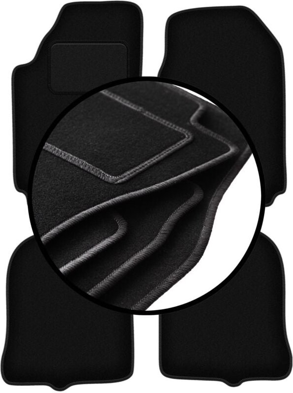 Komplettsatz Veloursmatten für: Audi 100 C3 Limousine, Avant (1983-1991)
