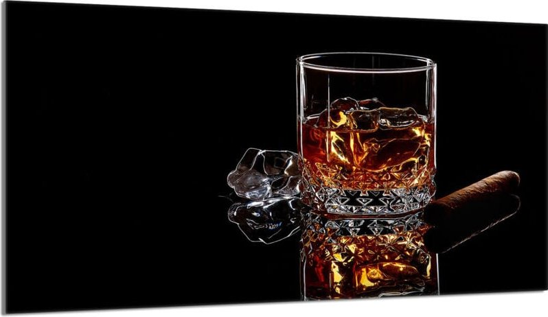 Glas-Herdplattenschutz 90x52 Whisky