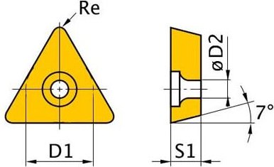 Hm Einsätze, 12mm, TCMT110204-28, 5 Stück optimale 3441762