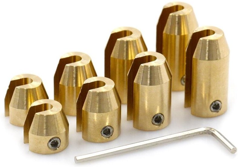 Zoternen - 8er-Pack wiederverwendbare Messing-Ausgleichsgewichte für Motorradräder, Speichen, Nachfüllset