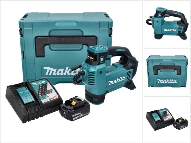 Dmp 181 RM1J Akku Kompressor 18 v 11,1 bar + 1x Akku 4,0 Ah + Ladegerät + Makpac - Makita
