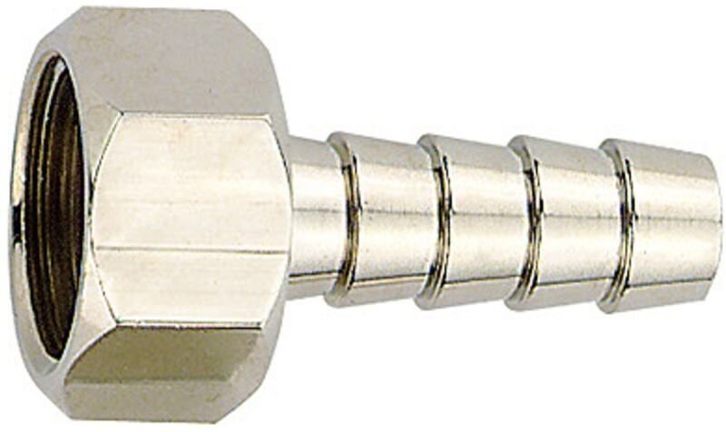 Aufschraubschlauchtülle, g 3/8 i., für Schlauch lw 10, es 1.4571 - Riegler