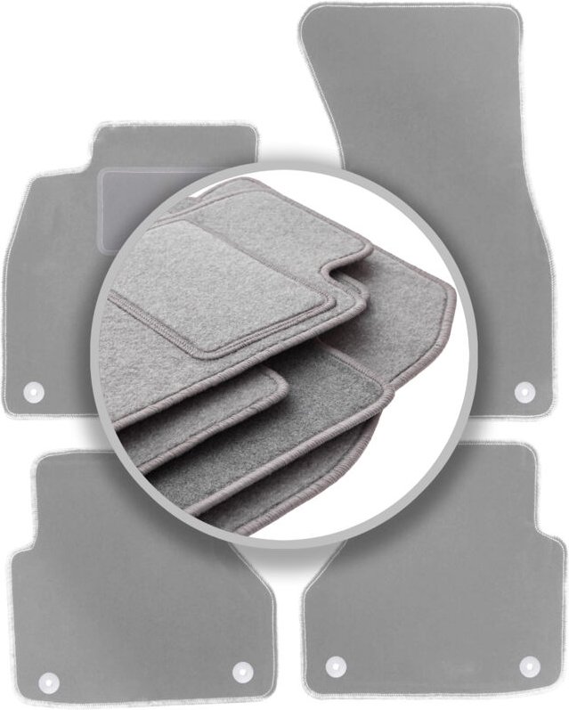 Graue Fußmatten für: Audi A6 C8 Avant, Kombi, Limousine (2018-)