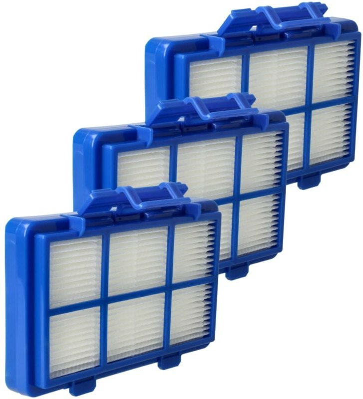 Filterset 3x Staubsaugerfilter kompatibel mit Philips PowerGo FC8296/01, FC8295/61, FC8296 Staubsauger - hepa Filter All...