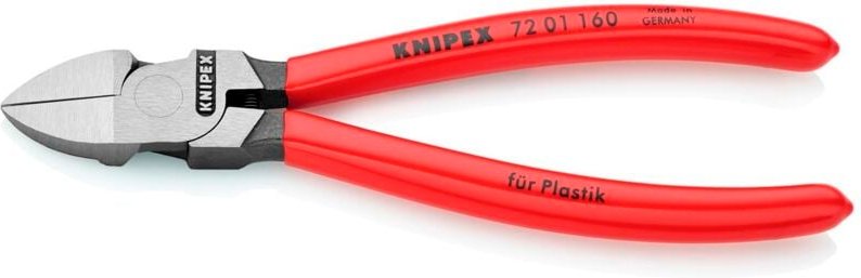 72 01 160 Seitenschneider f. Kunststoff 160 mm - Knipex
