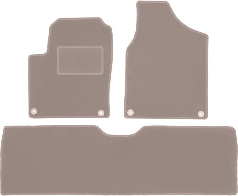 Beige Veloursmatten für: Volkswagen Sharan I Minivan (1995-2010)
