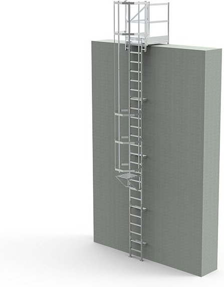 Matisère - Ortsfeste Steigleitern - Steighöhe 7.40 bis 7.70m - CS77-CPSH-100-CVAP