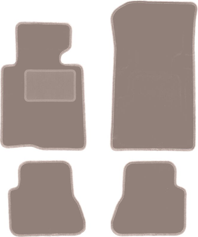Beige Veloursmatten für: BMW 3 E46 Cabrio (2000-2007)