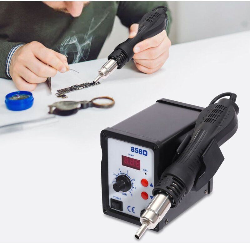 WEP858D+SMD bga Heißluft Rework-Station Schweißen Rework-Station Schweißgerät 700W