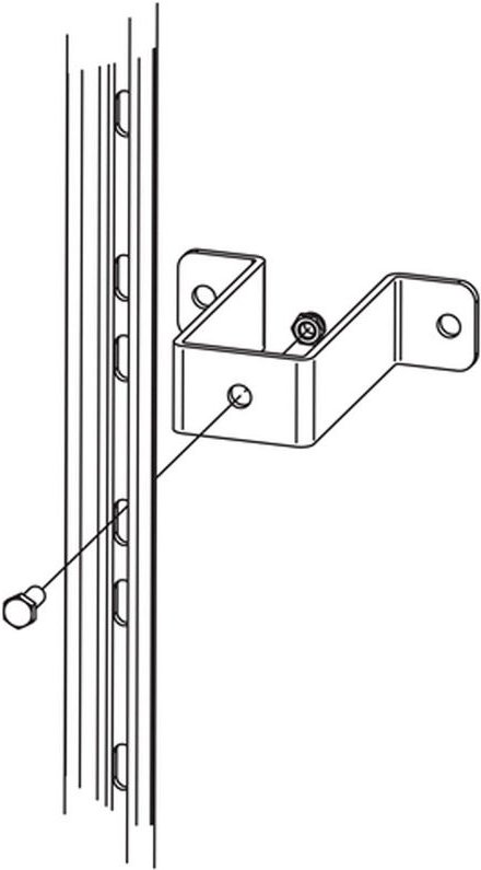 Hailo H-50 Halterung an Wand mit 150mm Wandabstand aus Stahl