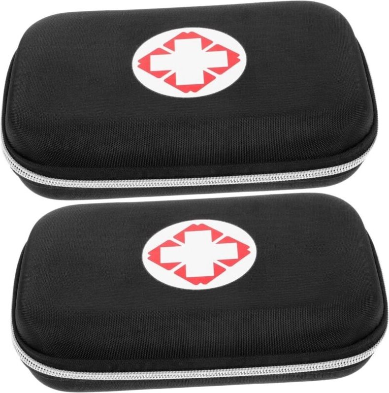 2 Stück tragbare Reise-Pillendosen, Medikamentenbehälter aus EVA, tragbare Pillendose