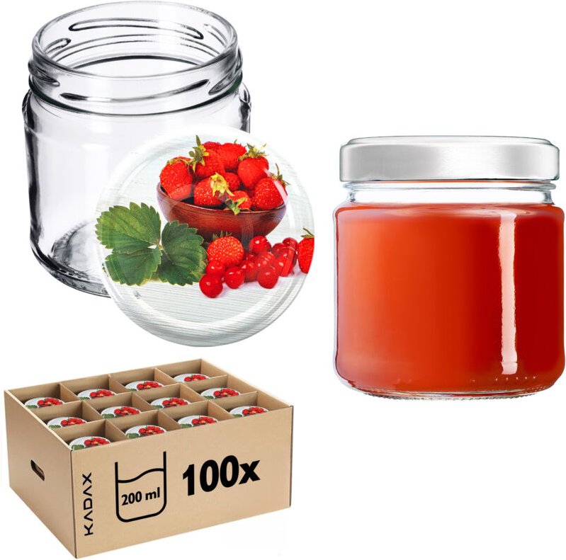 Glas Klara 200ml fi66 TO-210 Paket 100 Stück + - Kadax