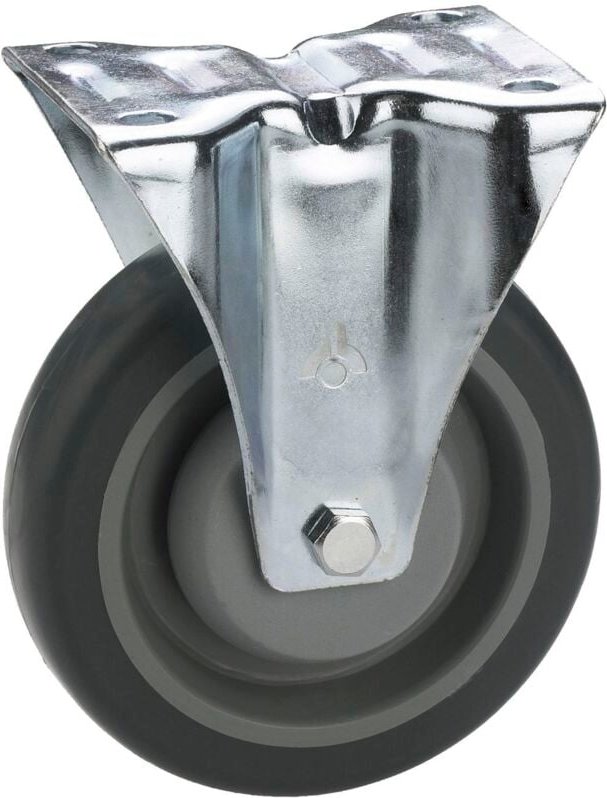 Dörner+helmer - Bockrolle tpe Rad ø 80mm Transportrolle Möbelrolle Tragkraft 140 kg Stahlblech