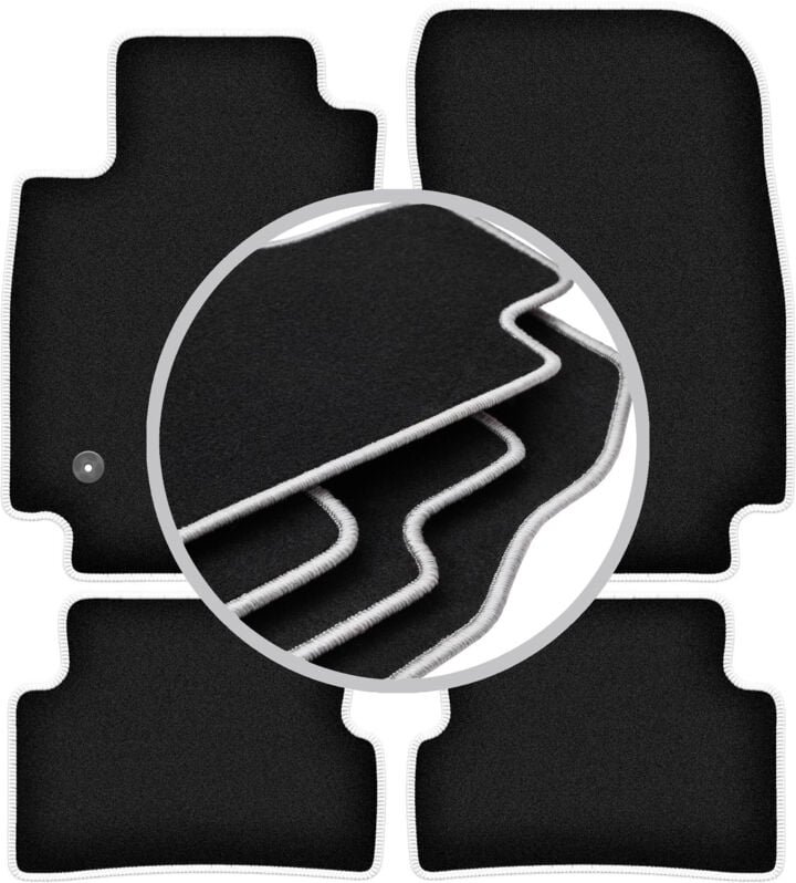 CARLUX-SILVER Autofußmatten für: Renault Captur SUV (2013-2019)