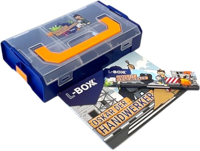 Bs Systems - l-boxx Mini Kids Malbuch Oskar der Handwerker mit Stiftset 6 tlg. + L-Boxx Mini ( 6100001481 )