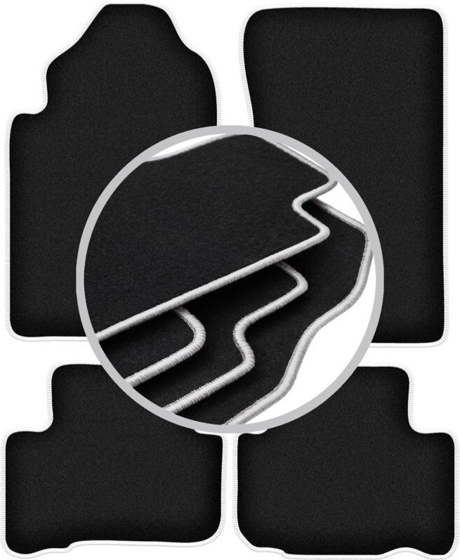 CARLUX-SILVER Autofußmatten für: SsangYong Rexton I SUV (2001-2006)