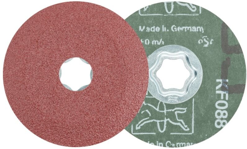 Thumbnail - PFERD COMBICLICK Korund Fiberscheibe Ø 100mm A60 für universelle Anwendungen 25 Stk