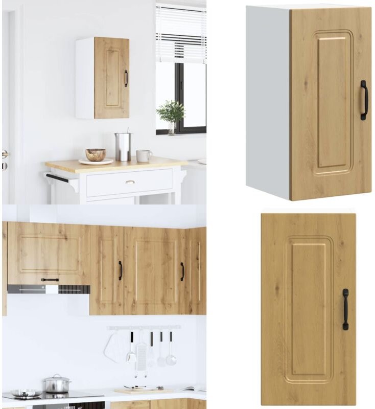 Küchen-Hängeschrank Kalmar Artisan-Eiche Holzwerkstoff - Vidaxl