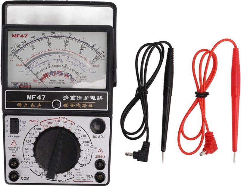MF47 Multimeter mit internem Magnetzeiger, hochpräzises analoges Multimeter, Voltmeter für die Industrie - Eosnow