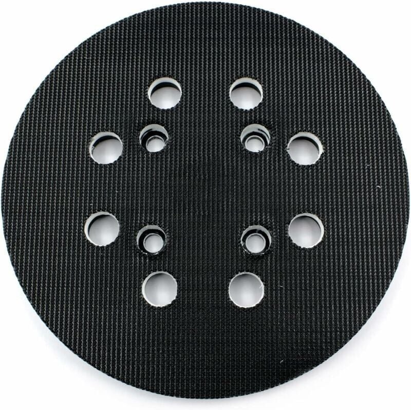 Schleifteller für Bosch (ø 125 mm, mittlere Härte) mit Zubehörsystem für Exzenterschleifer pex 300/400 ae / 4000 ae / Ad...