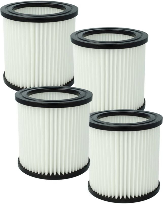 4x Filterelement Ersatz für Nilfisk 81943047 für Nass-/Trockensauger - Feinstaubfilter, Mikrovlies / Kunststoff / Gummi ...