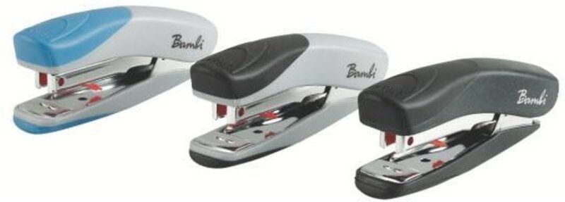 Hefter bambi mini metal mit Kapazität de 12 Blatt -- finish de soft touch für Komfort de use - Rexel