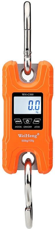 Linghhang - Elektronische Häkelwaage WH-C500 500 kg/100 g, orange – orange