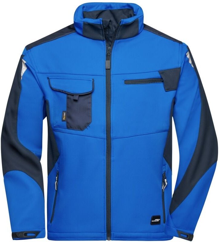 James&nicholson - Professionelle Softshelljacke JN844 Gr. 4XL royal/navy
