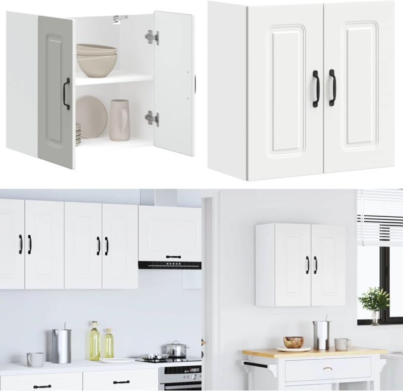 Küchen-Hängeschrank Kalmar Weiß Holzwerkstoff - Vidaxl