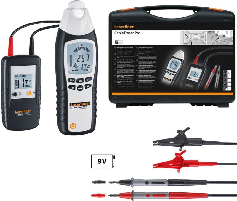 Laserliner - Universelles und flexibles Leitungsuchgeräte-Set mit Sender und Empfänger