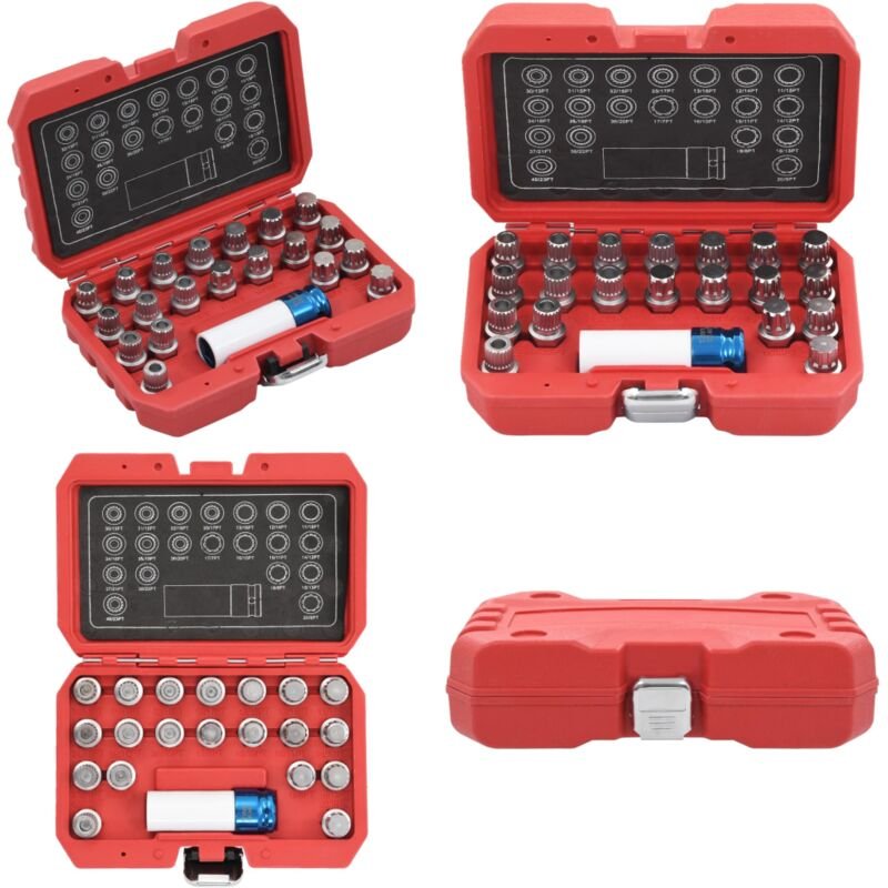 21-tlg. Felgenschloss-Demontagewerkzeug-Set für bmw - bmw Felgen - Felgenschloss Demontieren - Radsicherung Werkzeug - C...