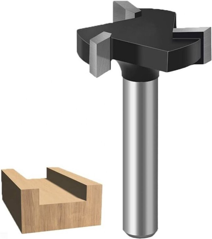 Cyslmuk - mm Schaft, CNC-Spoilboard-Schaftfräser, Oberflächenfräser, Wolframkarbid-Fräser für die Holzbearbeitung