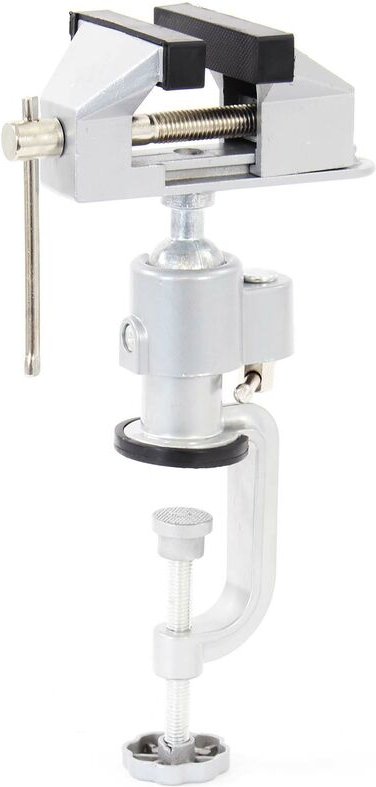 Mini Tischschraubstock 78 mm Backenbreite 50 mm Spannweite 360° drehbar, Werkbank Schraubstock aus Aluminium - Xpotool