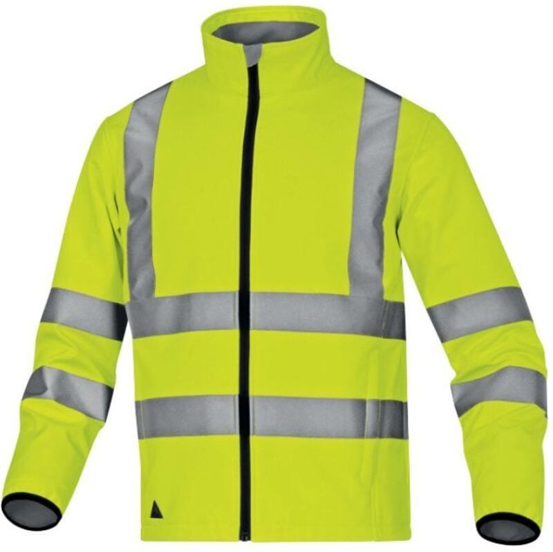 Thumbnail - Veste Jaune Fluo Lega Delta Plus Softshell Polyester 3 Couches Laminées - Legaja 54/56 (Xl)