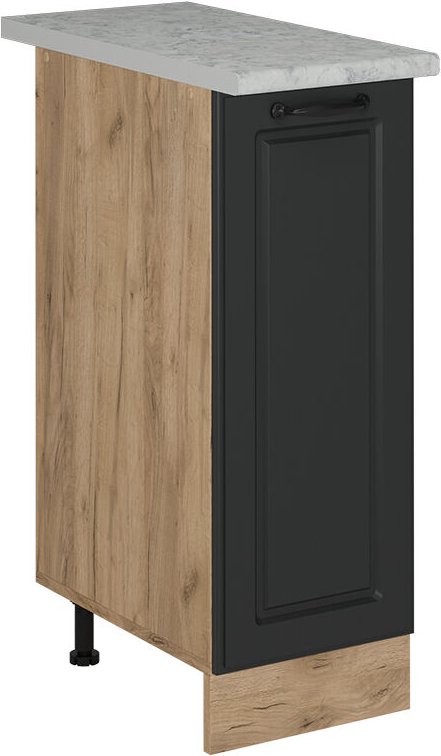 Vicco - Apothekerschrank R-Line, Anthrazit Landhaus, 30 cm ap Marmor