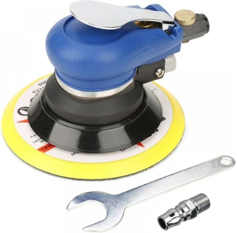 6" Dual Action Air Exzenterschleifer mit Geschwindigkeitsregelung, Schwingschleifer, Rotation: 10.000 U/min