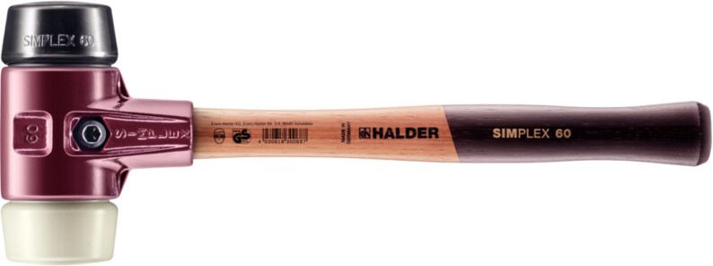 Halder Schonhammer simplex 60 mm, Gummi/Nylon