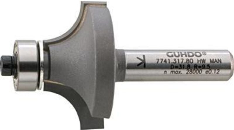 HW-Abrundfräser Z2 S8, D31,7 - Guhdo