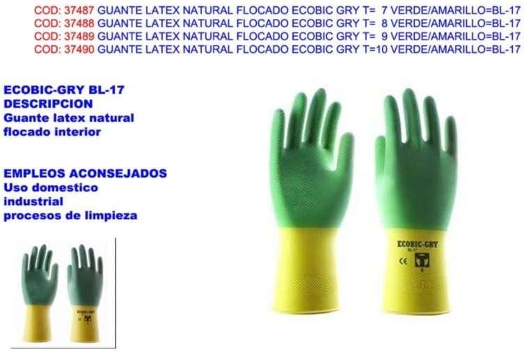 Sulfatar Nitril-Latex-Chemikalienhandschuh Ecobic Grey T-8BL-17 3L