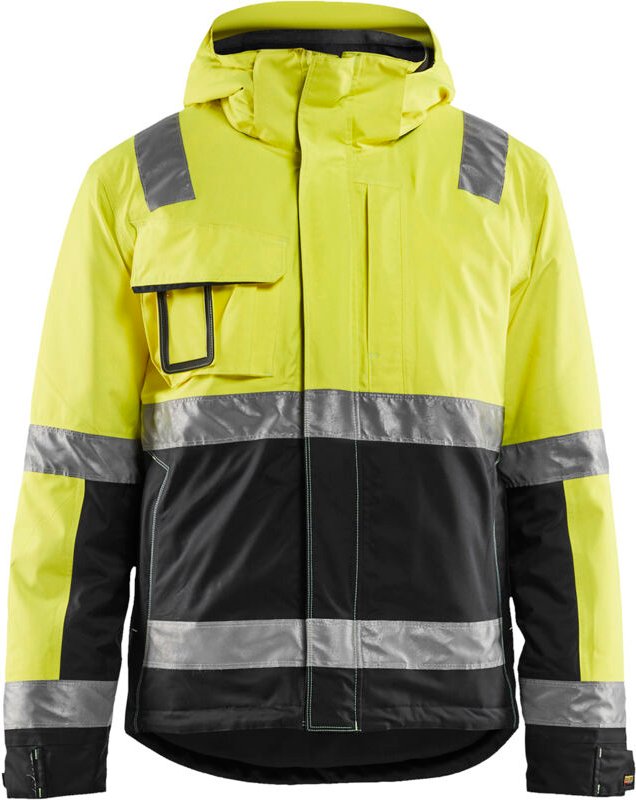 Arbeitsjacke Winter Hochsichtbarkeit Stretch 4870 - Neon Gelb/Schwarz 5XL