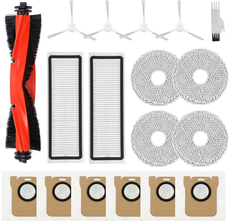 Spofan Zubehörteile für Xiaomi X20+/X10+ Plus, für Dreame L10s Ultra/L10 Ultra/L10 Prime Roboterstaubsauger, 1 Hauptbürs...