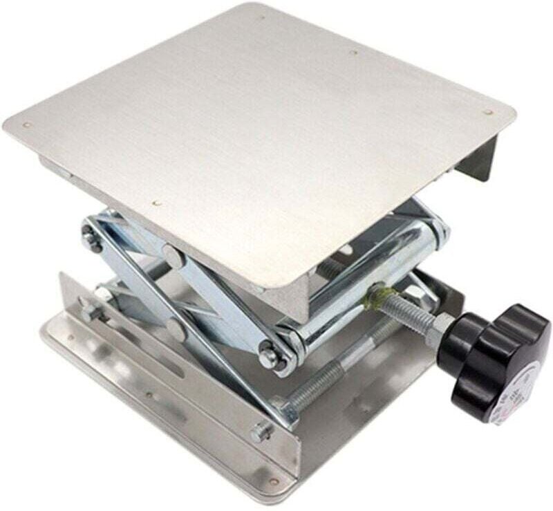 Piccolo tavolo elevatore in acciaio inox, posizionatore manuale portatile, strumento di assistenza per esperimenti/salda...