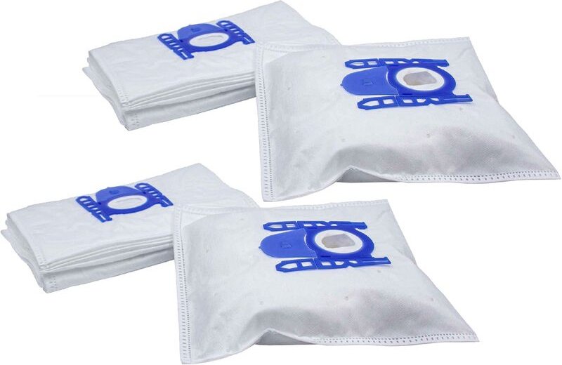 20x Staubbeutel kompatibel mit Girmi ap 24, 50, 40, 27 Staubsauger - 27cm x 20cm Blau Weiß - Vhbw