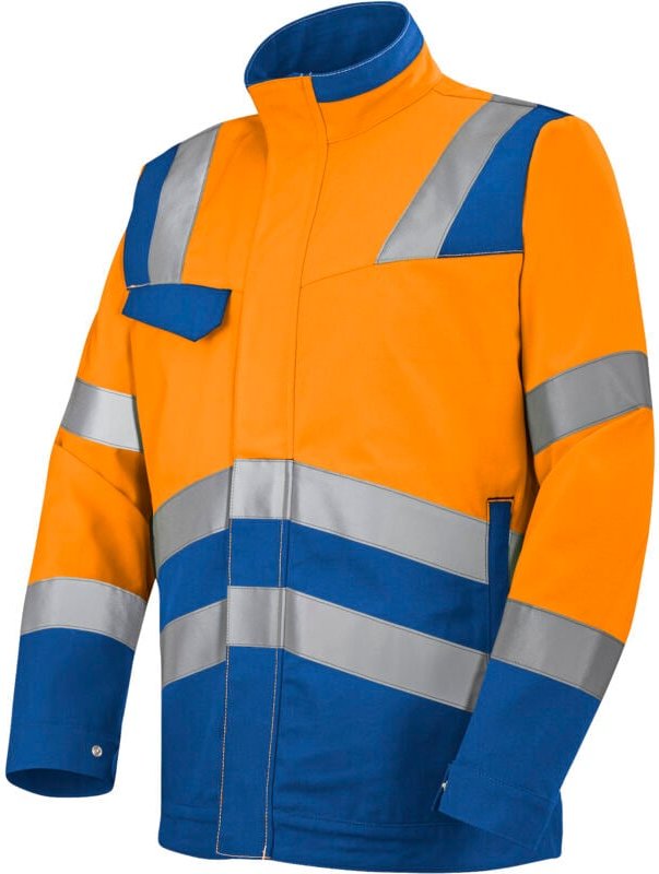 Sicherheits-Fluoreszenzjacke XP Orange Fluoresz/Blau Bugatti M