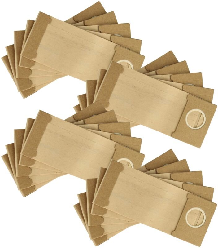 20x Turbofilter Ersatz für Metabo 631288000 für Schwingschleifer, Exzenterschleifer - Papier-Staubbeutel Set braun - Vhb...