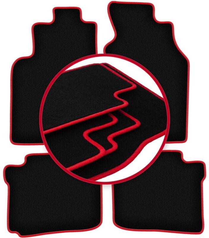 CARLUX-RED Autofußmatten für: Mitsubishi Space Star Minivan (1999-2005)