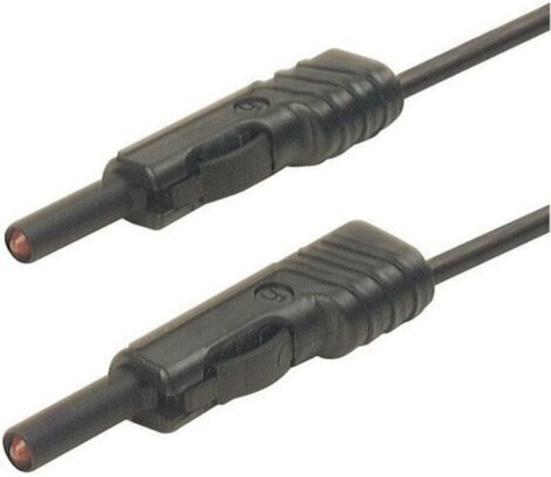 Thumbnail - Mlb 100/1 v sw Messleitung Lamellenstecker 4 mm Lamellenstecker 4 mm 1.00 m Schwarz 1 - Sks Hirschmann