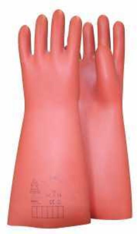 Elektriker-Schutzhandschuh mit mechanischen und thermischen Schutz, Größe 10, Klasse 2, rot