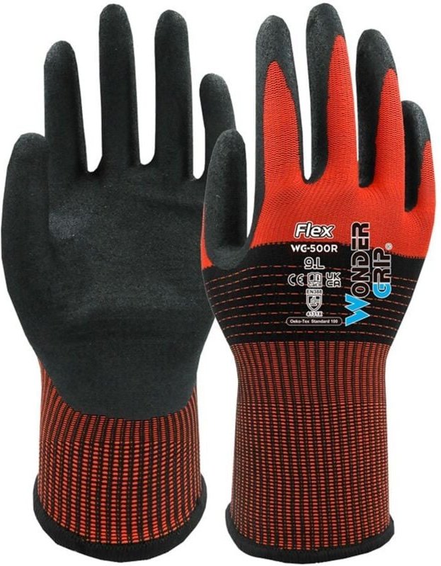 Arbeitshandschuh Wonder Grip flex WG-500 Nitril auf Nylon, Stärke 13 8/M